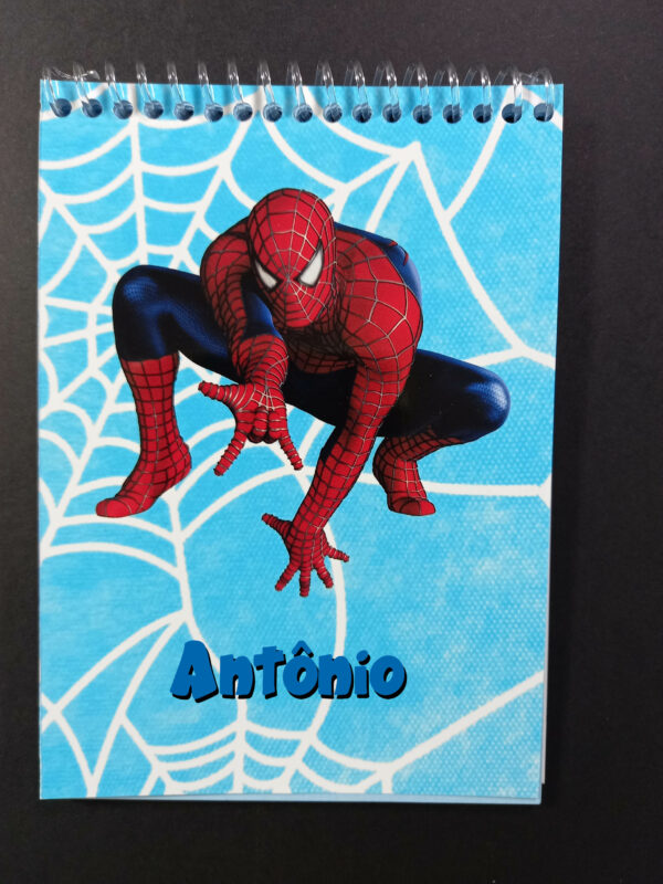 Bloco de anotações Homem Aranha - capa