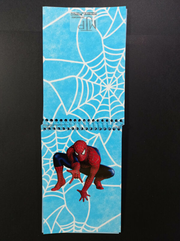 Bloco de anotações Homem Aranha - capa e contra capa