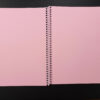 caderno unicórnio - miolo rosa
